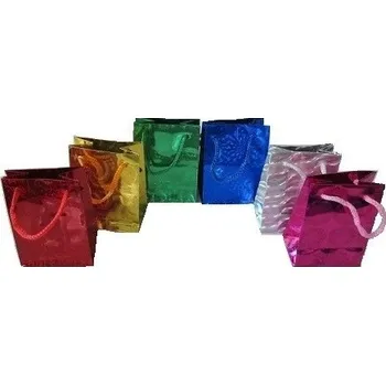 Dárková krabička Ozdobná taška na šperky velká lesklá Zlatá