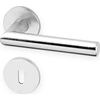 Dveřní kování Dveřní kování TIPA EXCLUSIVE R broušený chrom KK (Dveřní rozetové kování TIPA EXCLUSIVE R broušený chrom KK, vhodná pro interiér, pro dozický (obyčejný), cylindrický (fab) zámek, nebo s uzamykací páčkou na WC.)