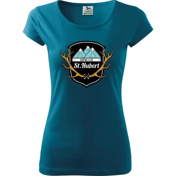 Erb - St. Hubert - Dámské triko Pure - XL ( Petrolejová )