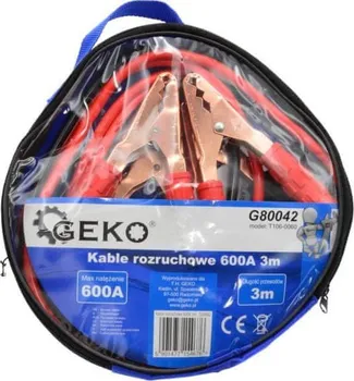 Startovací kabel Geko startovací kabely 600A 3 m