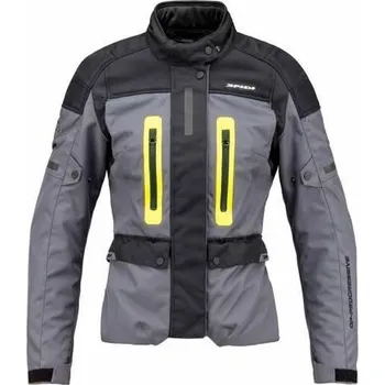 Moto bunda Bunda TRAVELER 3 LADY, SPIDI, dámská (černá/šedá/žlutá fluo) XL
