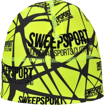 Čepice Sportovní čepice SCP064 - citronová / šedá