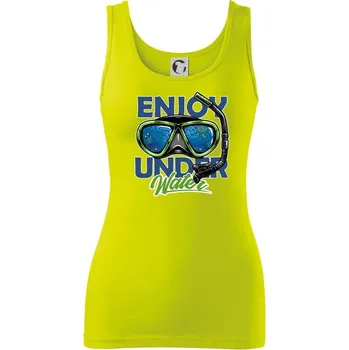 Dámské tričko Enjoy Under Water - Dámské tílko - S ( Limetková )