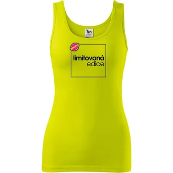 Limitovaná edice ve čtverci - Dámské tílko - L ( Limetková )