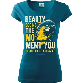 Bird macaw - Dámské triko Pure - XS ( Petrolejová )