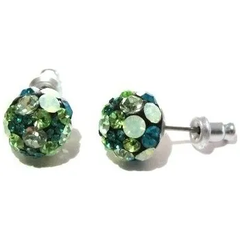 Náušnice Náušnice Preciosa kulička - zelená