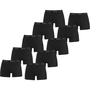 Boxerky Lee Cooper boxerky 10 ks černé Velikost: XL