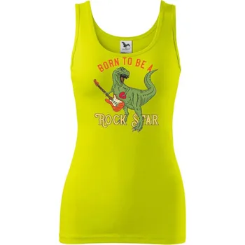 Rockstar T-rex - Dámské tílko - L ( Limetková )