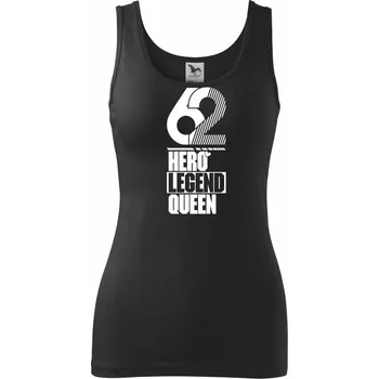 Dámské tričko Hero, Legend, King x Queen 1962 - Dámské tílko - XS ( Černá )