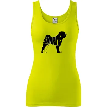 Šarpej - Dámské tílko - XS ( Limetková )