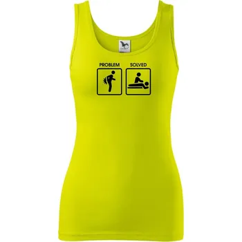 Dámské tričko Masáž problem solved - Dámské tílko - M ( Limetková )