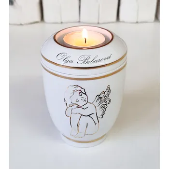 Smuteční dekorace Urna Diamant mini anděl 12 cm