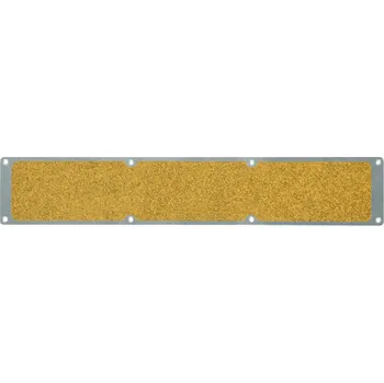 Dílenský stůl Protiskluzová podložka, aluminium m2, Public 46, žlutá, 1000 x 114 mm