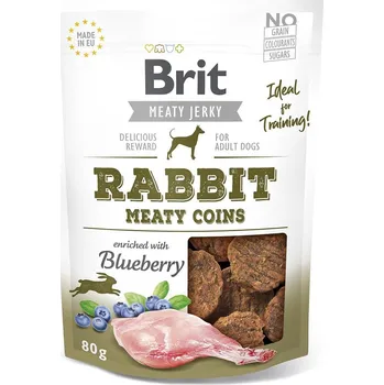 Brit Jerky Snack Rabbit Meaty Coins 80 g