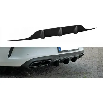 Karosérie Difuzor zadního nárazníku Mercedes C-class C205 63AMG Coupe 2016- 2018 černý lesklý plast