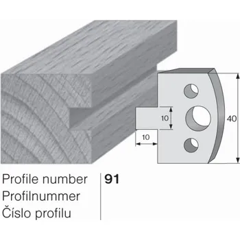Omezovač do frézovací hlavy č. 91 40 x 4 mm PILANA