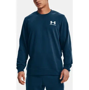 Pánská mikina Pánská mikina Under Armour UA Rival Terry LC Crew-BLU - modrá Velikost: M