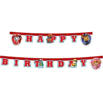 Procos Tlapková patrola Girlanda Happy Birthday