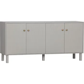 Komoda WOOOD Šedá borovicová komoda Madine 160 x 46 cm