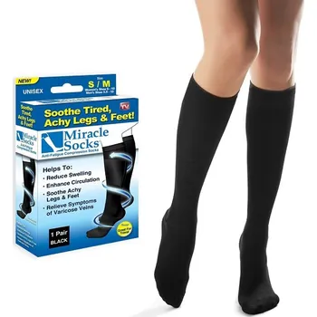 Kompresní podkolenky Miracle Socks černé (Balení obsahuje 1 pár)