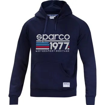 Pánská mikina Sparco Mikina 1977 Hoodie Námořní modř L