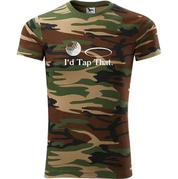 Pánské tričko Golf - I'd tap that - Army CAMOUFLAGE - L ( Hnědý maskáč )
