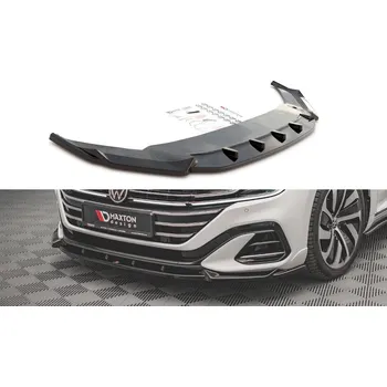 Karosérie Spojler pod nárazník lipa V.1 Volkswagen Arteon R-Line Facelift černý lesklý plast