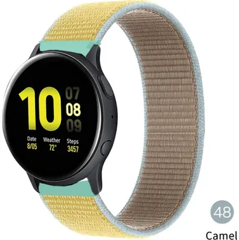 Příslušenství k chytrým hodinkám Nylonový Pásek Na Hodinky 20 Mm - Řemínek Varianta: Camel 48