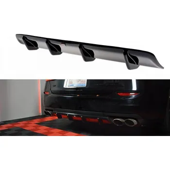 Karosérie Difuzor zadního nárazníku MASERATI QUATTROPORTE MK.6 (2013-2016) černý lesklý plast