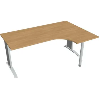 Kancelářský vozík HOBIS kancelářský stůl pracovní, sestava levá - CE 1800 60 L, dub + doprava zdarma
