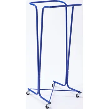 Odpadkový koš Mobilní držák na 400litrové pytle na odpad, modrý