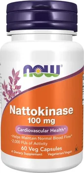 Přírodní produkt Now Foods Nattokinase 100 mg 60 cps.