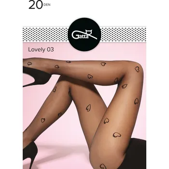 Dámské erotické punčochy Gatta Lovely 03 Nero Velikost 2-S