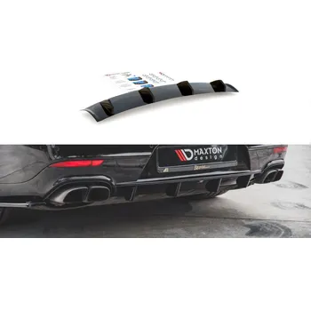 Tuning Spoiler zadního nárazníku Porsche Panamera Turbo 970 Facelift černý lesklý plast