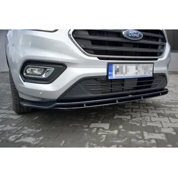 Karosérie Spojler pod přední nárazník lipa FORD TRANSIT CUSTOM MK.1 FL 2018 černý lesklý plast