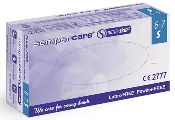 Vyšetřovací rukavice Sempermed Sempercare Nitril Skin2 nepudrované fialové