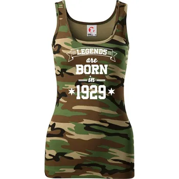 Legends are born in 1929 - Dámské Maskáčové tílko - 2XL ( Hnědý maskáč )