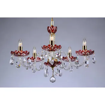 LUCKY GLASS Lustr CH-05 Lotos-red