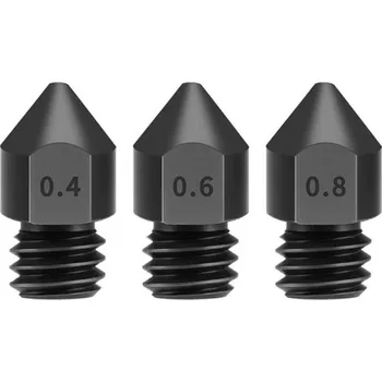 Příslušenství k 3D tiskárně MK8 tryska nerezová tvrzená 0,40