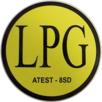 Značení LPG (ATEST-8SD) - samolepka vnější, prům. 71mm