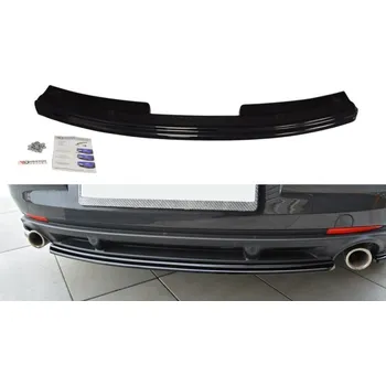 Auto-moto Splitter zadní, prostřední Renault Laguna mk 3 Coupe 08-15 černý lesklý plast