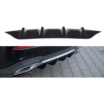 Tuning Difuzor zadního nárazníku pro Mercedes-Benz E43 AMG / AMG-Line W213 černý lesklý plast