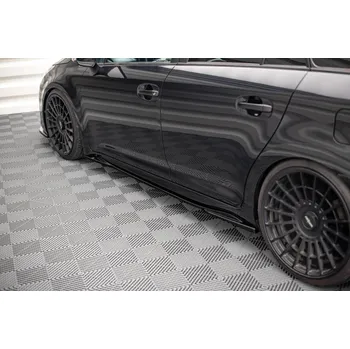 Auto-moto Prahové lišty Toyota Avensis Mk3 Facelift černý lesklý plast