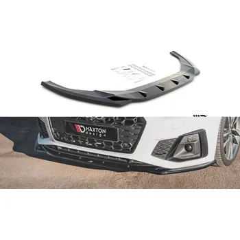 Karosérie Spojler pod nárazník lipa V.1 Audi S5 / A5 S-Line F5 Facelift černý lesklý plast