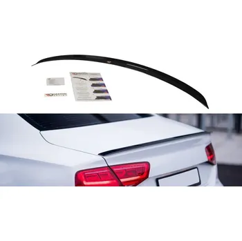 Tuning Spoiler Maxton Audi A8 D4 černý lesklý plast