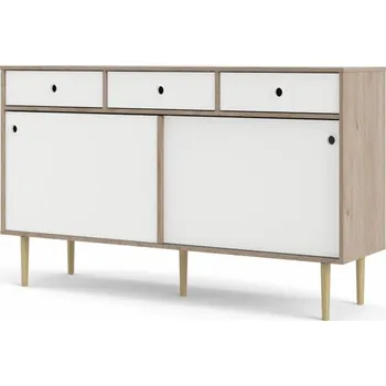 Komoda Falco Komoda Ruby 2d3s hickory/bílá