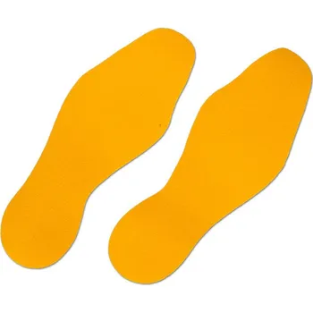 Lepicí páska m2 Protiskluzové značení™, univerzální, žluté, tvar stopy, 95 x 265 mm (1 pár), BJ = 10 kusů