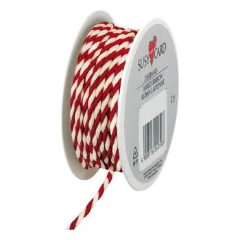 Stuha Stuha 2mx3mm, Červeno-Bílá