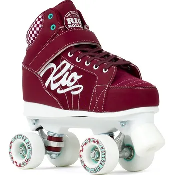 Kolečkové brusle Rio Roller - Mayhem V2 Red - trekové brusle Velikost (brusle): 37