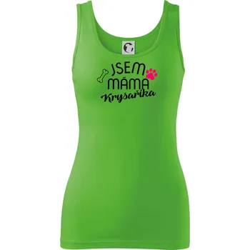 Dámské tričko Jsem máma Krysaříka - Dámské tílko - 2XL ( Apple Green )
